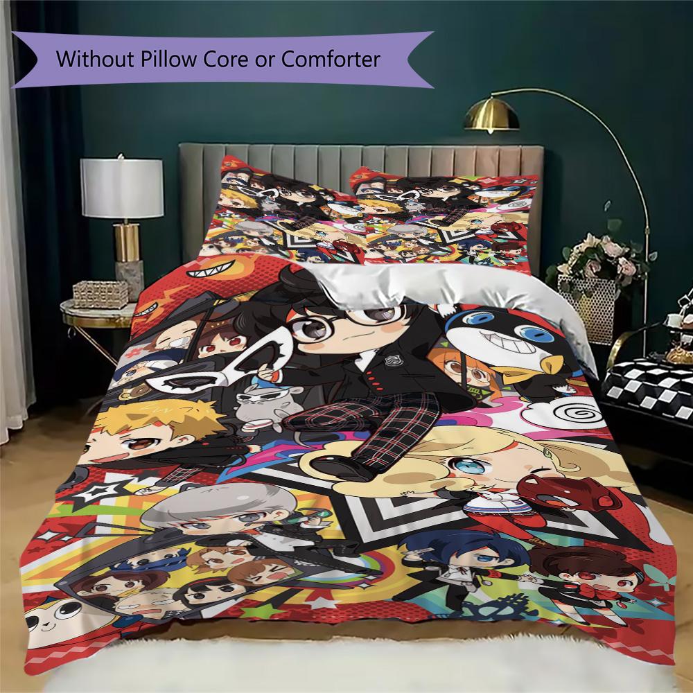 Evil Spirit Exorcism 5 Pattern Bedding,Quilt Set Quilt Cover Pillowcase Home Birthday Gift (1*duvet cover+2*pillowcase,without core)XSJT0917298