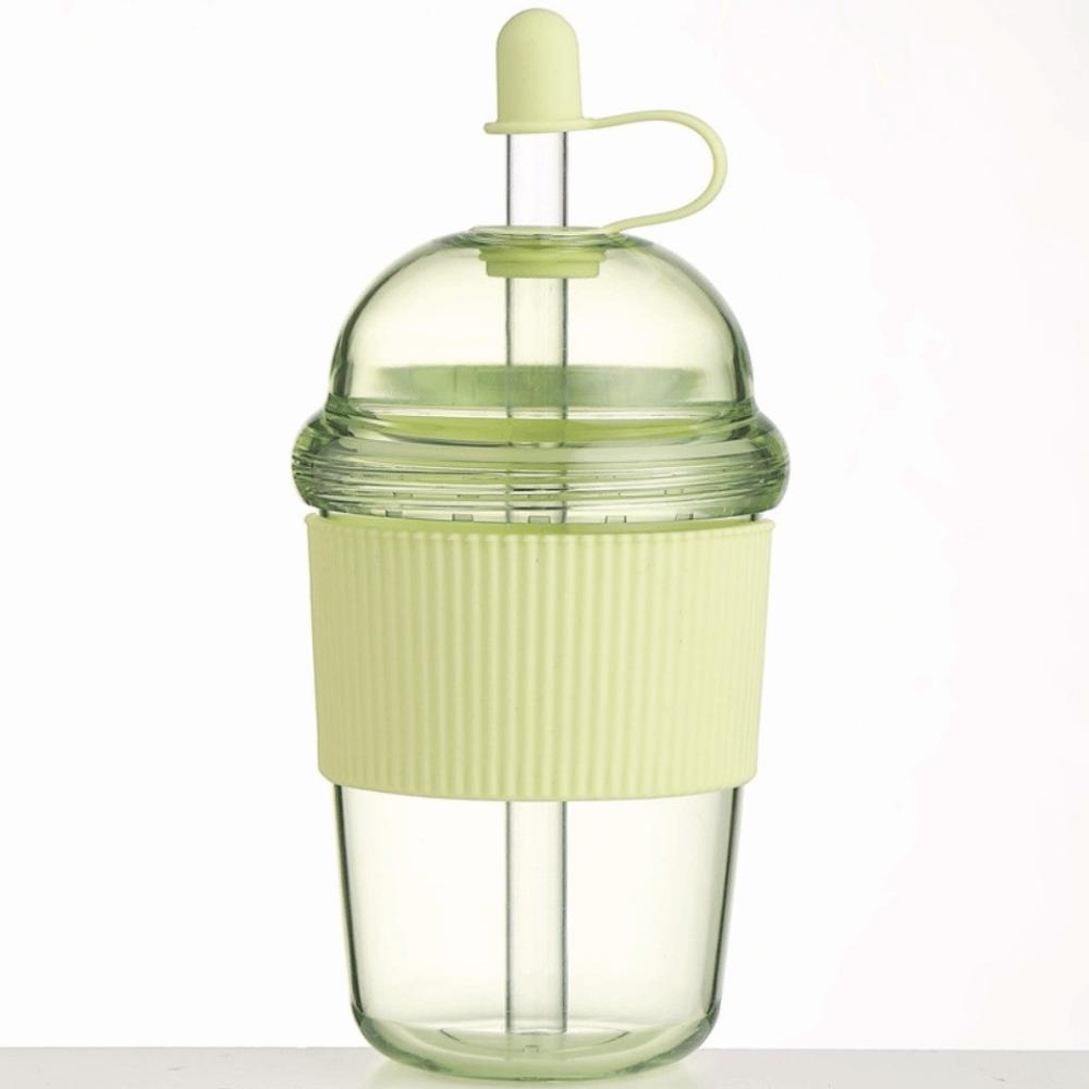 Силиконовая крышка-присоска с крышкой и соломинкой, бутылка для воды, стакан для смузи, прозрачный тамблер, спорт