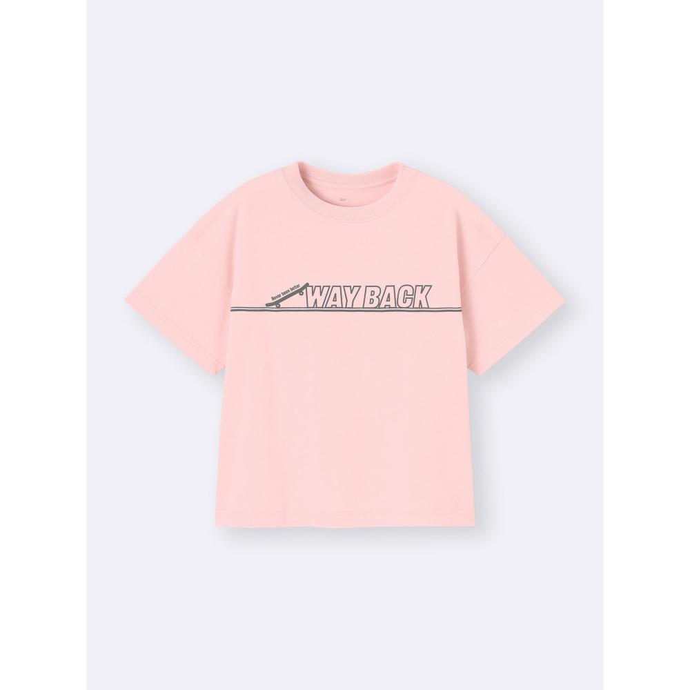GU by Uniqlo Детский унисекс большой графический скейтборд T 