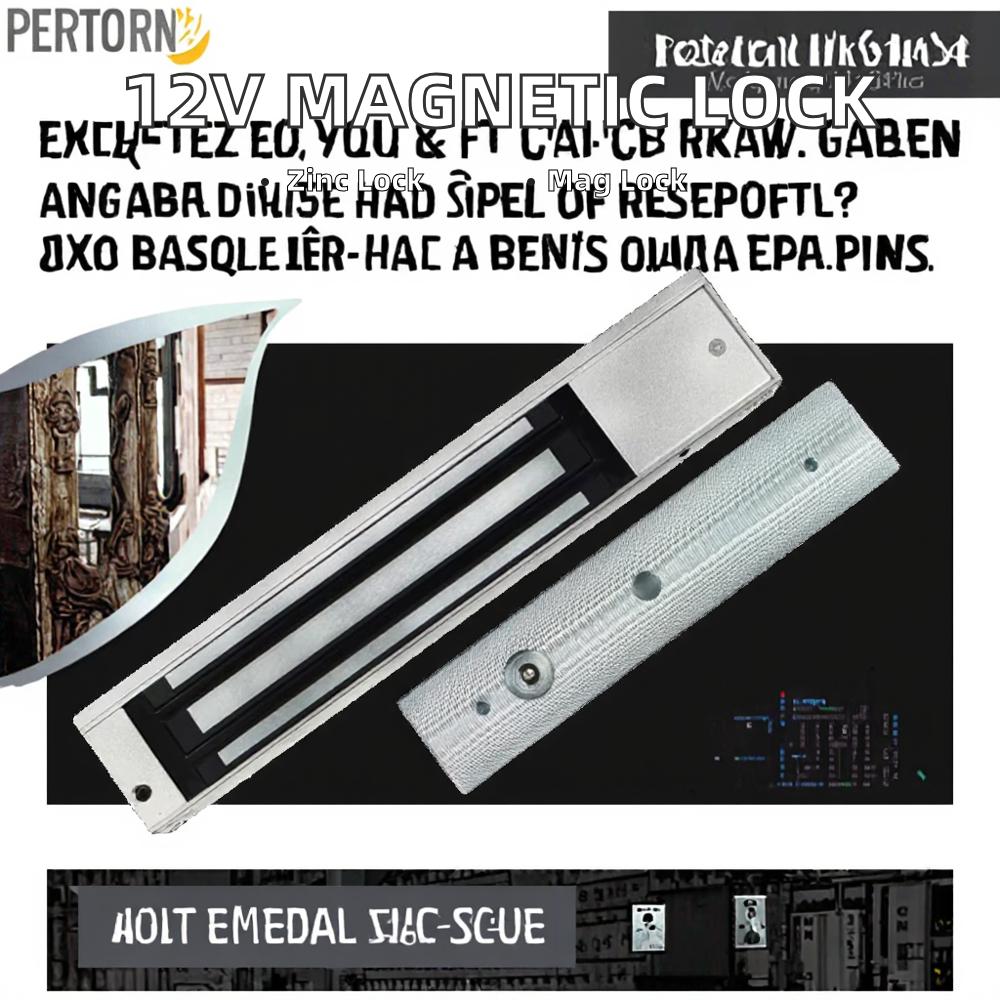280kg 12v 600lbs Zinc Alloy Electromagnetic Lock with Time Delay Smart Access Control Magnetic Lock