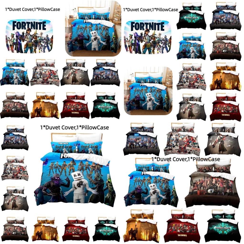 Trendy 3d Print Home Textile Set Fortnite Inspired American Style