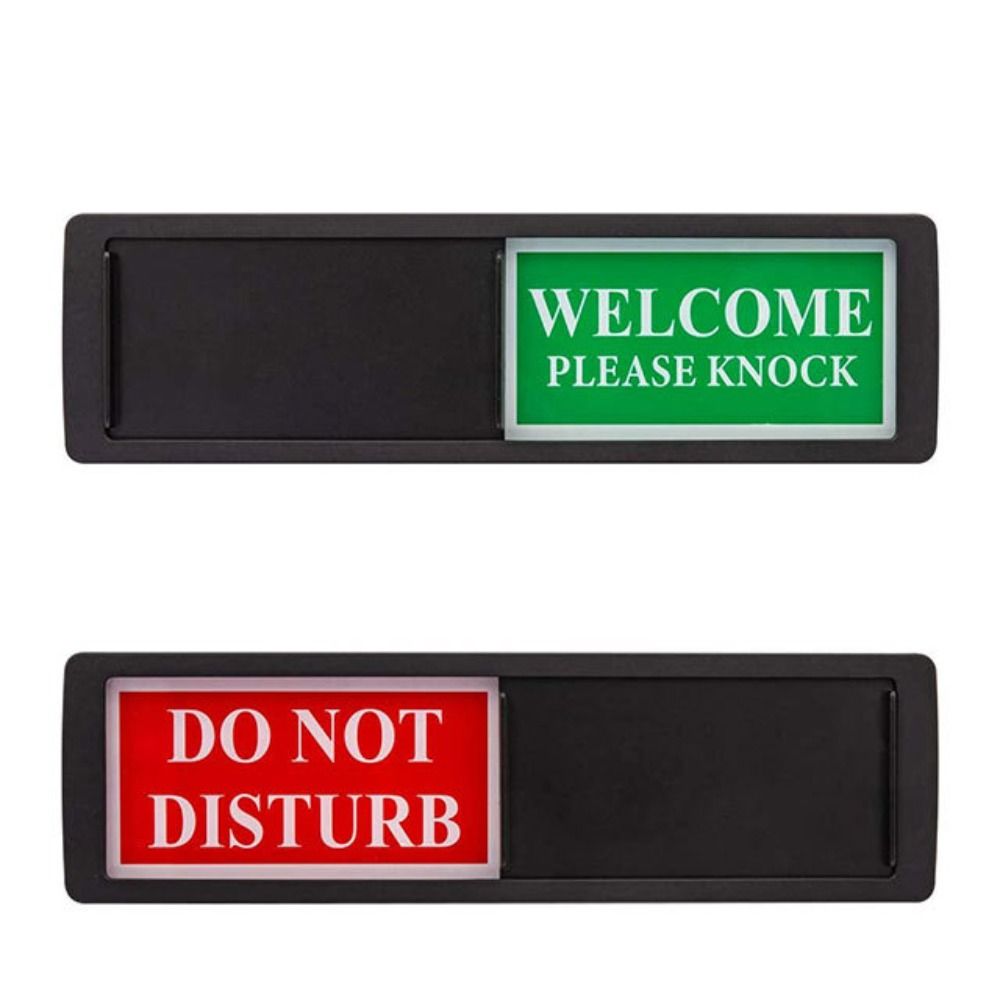 ABS Office Door Sign Waterproof Door Slider Signs Durable Hotel Bulletin Board Meeting Room