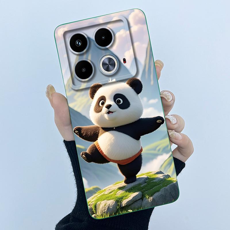 Чехол для телефона Infinix Note 40 Pro Plus 40X 4G 5G, милый мультяшный цветок, защитный, жидкий силикон, мягкая задняя крышка, ультратонкий корпус