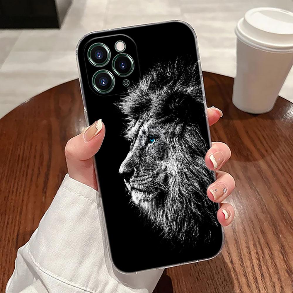 Волк Лев Тигр Животное Прозрачный Чехол Для Apple iPhone 17 16 15 14 13 12 11 Pro Max 16 Plus 16E 17Air 17Pro Чехол Для Телефона Funda