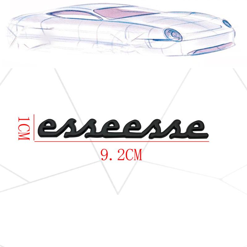 1 шт. 3D Металлическая наклейка на автомобиль Esseesse Сплав цинка Боковая эмблема кузова Задней двери багажника Логотип Esseesse 695 595 для 500 695 595 Esseesse Автоаксессуары