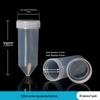 Laboratory Plastic Tubes: PCR, Centrifuge & Seed Bottles in 0.2/1.5/5/10/15/30/50ml