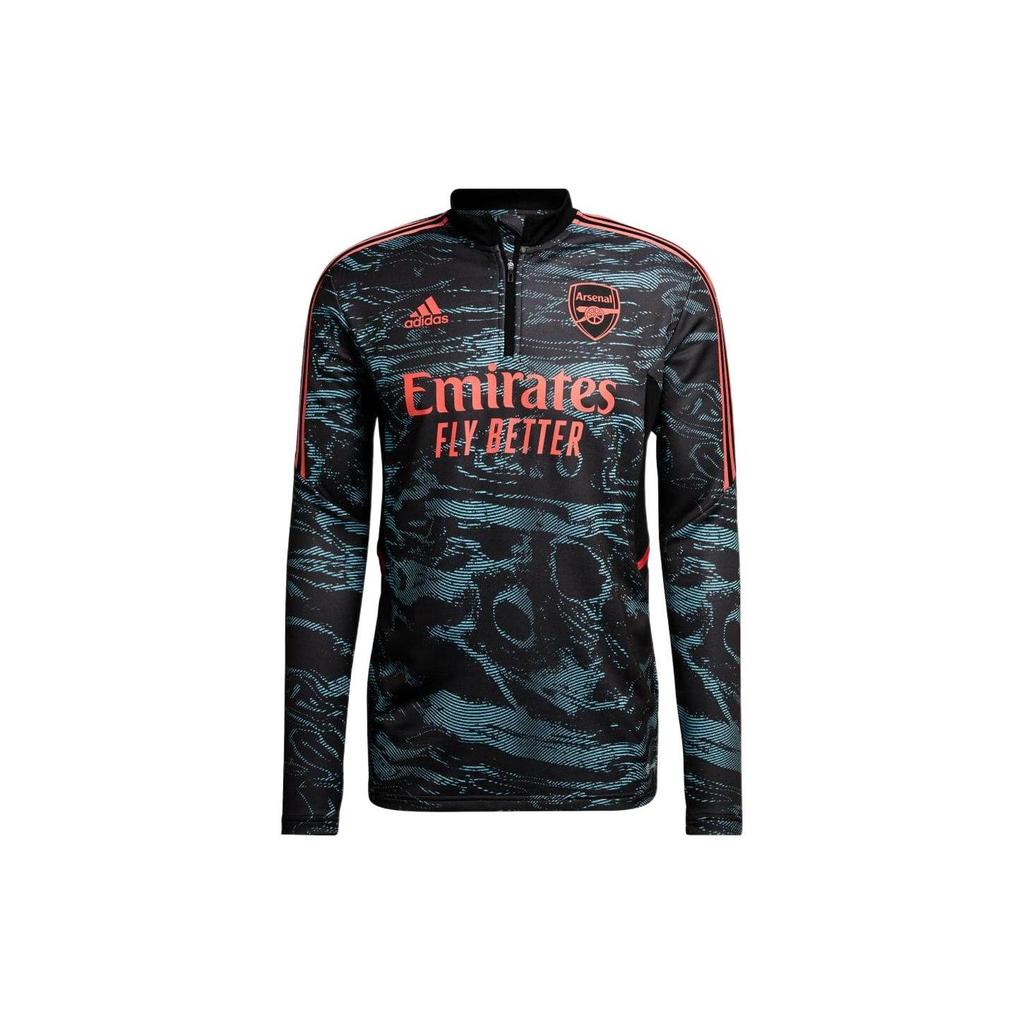 Adidas Arsenal Soccer Jerseys Men's Cyan Moderate Straight Fit HC1252
