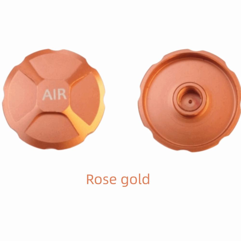 Aluminum Zinc Zinc Alloy Bike Air Fork Nozzle Cover Shock Absorption Bicycle Fork Cover Cap Road Bike