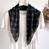 70 * 70cm New Silk Small Square Scarf For Women'S Neck Protection Professional Scarf Versatile Hair Tie Headscarf Scarf