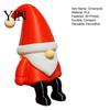 Decorative Pla Figures 3D Printed Christmas Gnome Shelf Sitter Figurine, Dangling Leg Desk Statue, Table Ornaments Sitting Santa Edge Ornament