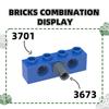 69 шт./лот 3701 1x4 3 отверстия Строительный блок Moc Технический компонент Совместим со всеми Кирпичи DIY Детские игрушки Подарочная коробка