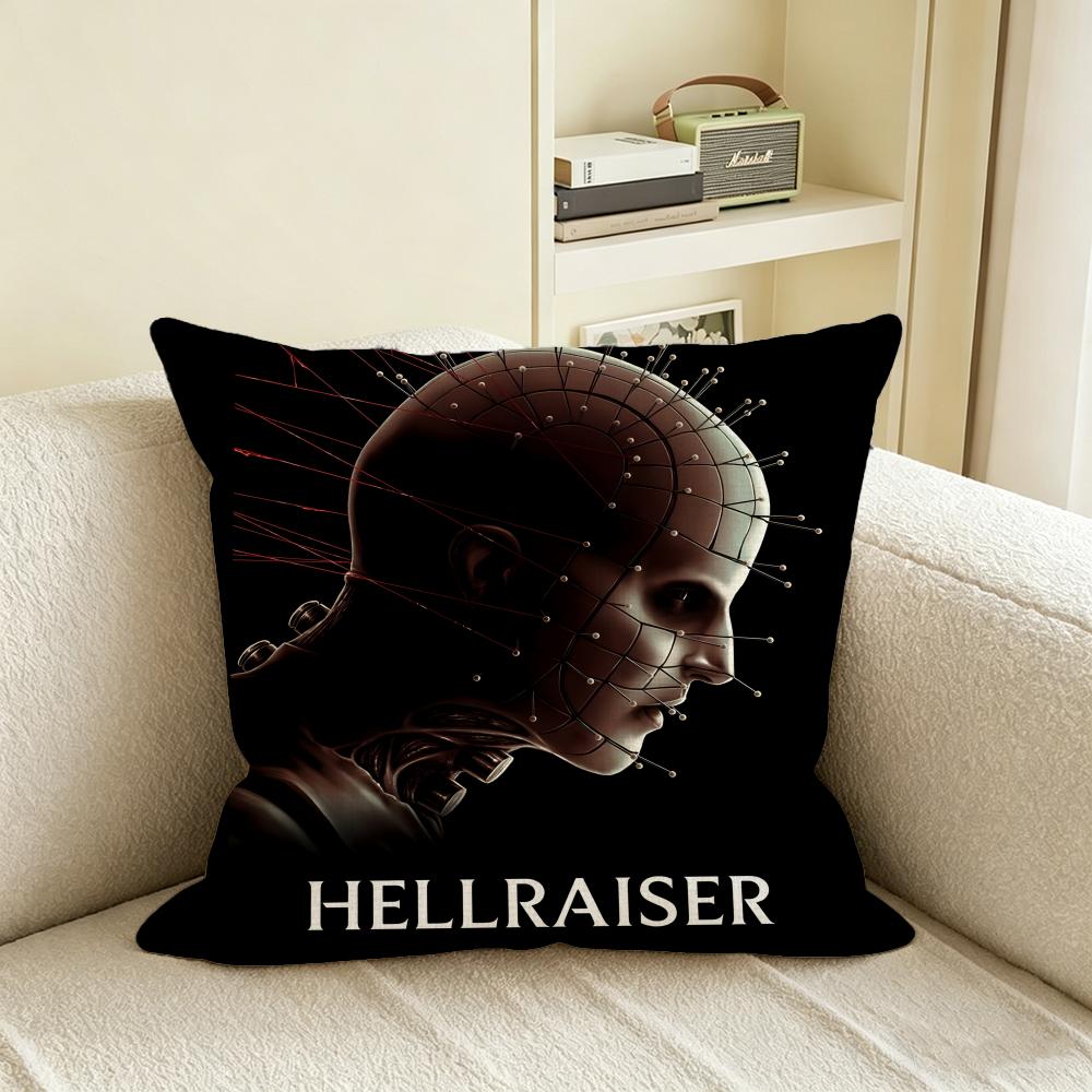 Classic Hellraiser Cushion Cover Natural Linen Pillowcase Set, All-In-One Decor For Sofa, Bedroom & Chair