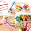 12*Novelty Finger Gesture Funny Bendable Ball Pen Creative Funky Hand Sign Ballpoint Rubber Cartoon Shape Ballpoint Pen