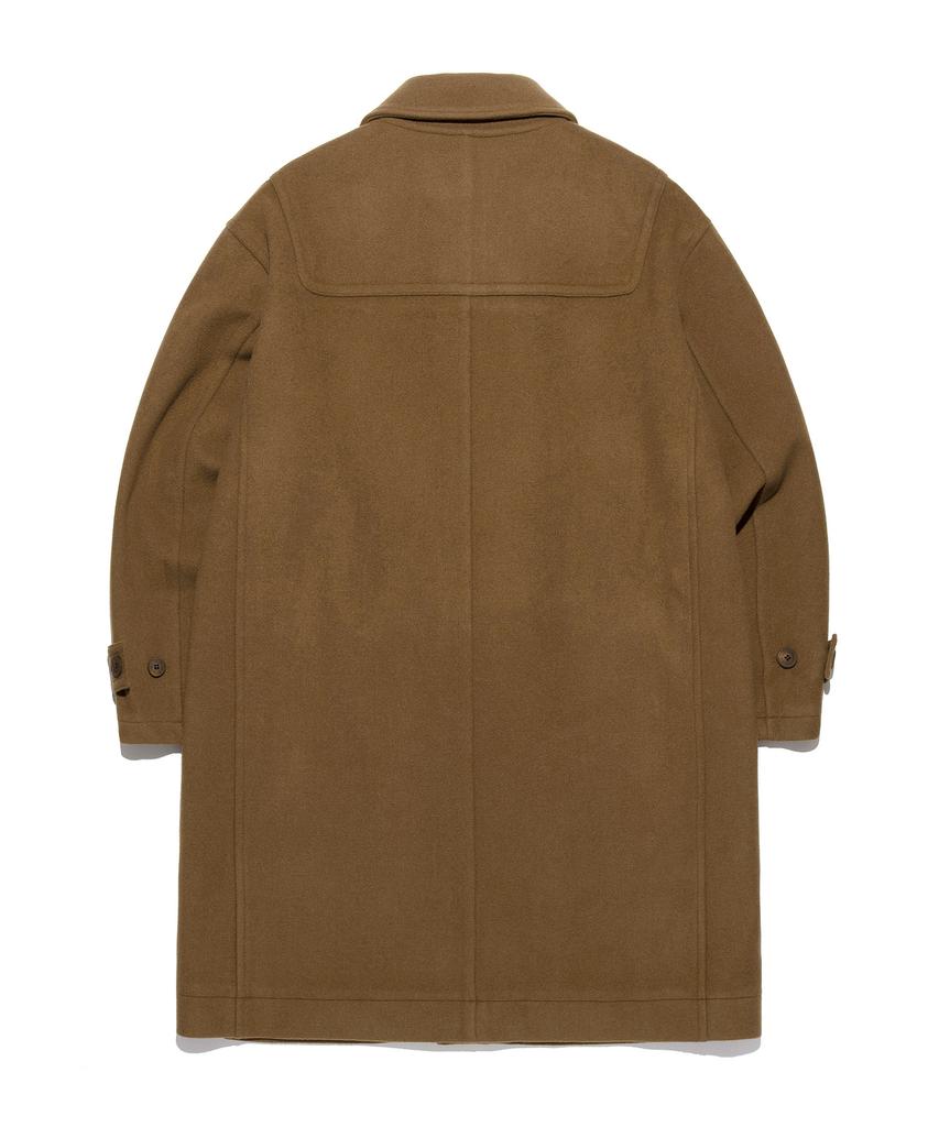 Lee Wool Blend Long Duffle Coat Camel
