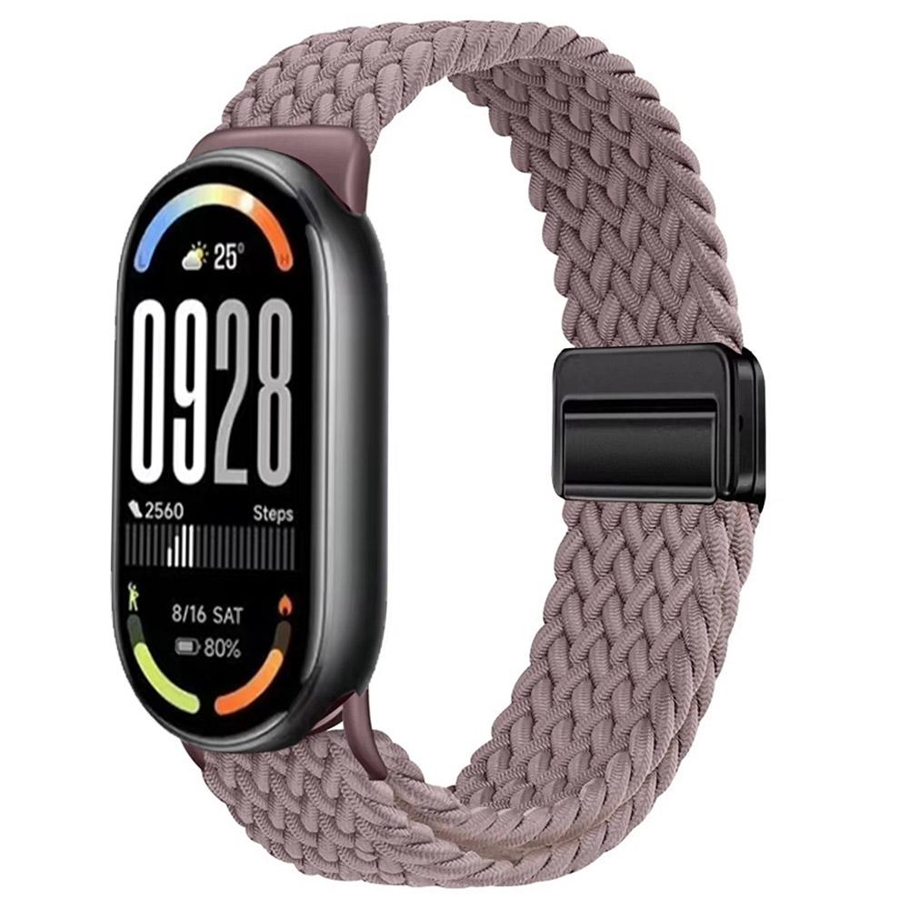 Нейлоновый петлевой ремешок для Xiaomi Mi Band 10 Браслет Плетеный Браслет Дышащий Наручный ремешок для XiaoMi Band 8 9 10 NFC Магнитная застежка Ремень
