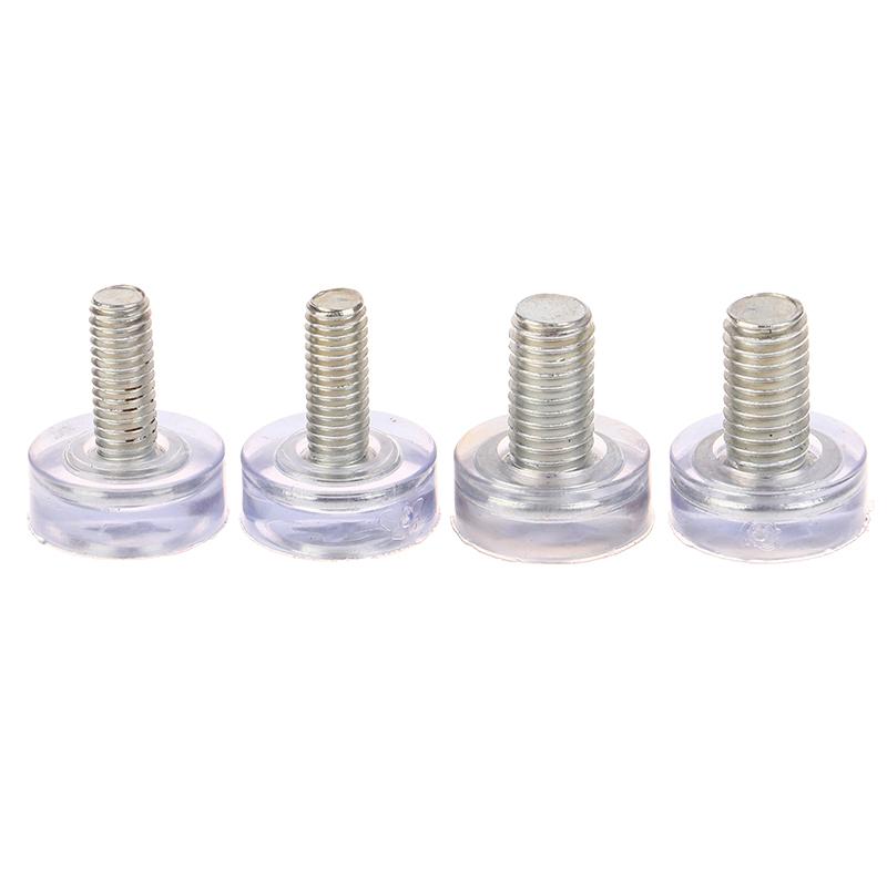 10 шт. прозрачная железная пластиковая мебель стол стул ножки регулируемые выравнивающие скользящие накладки M6 M8 винты в противоскользящих накладках для ног