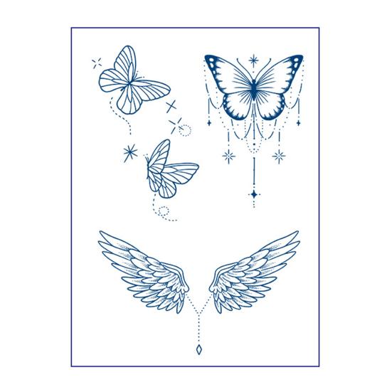 Растительные временные тату-наклейки Мультяшные изображения Временные татуировки Поддельные татуировки на тело, руку, грудь, плечо для полупостоянного боди-арта