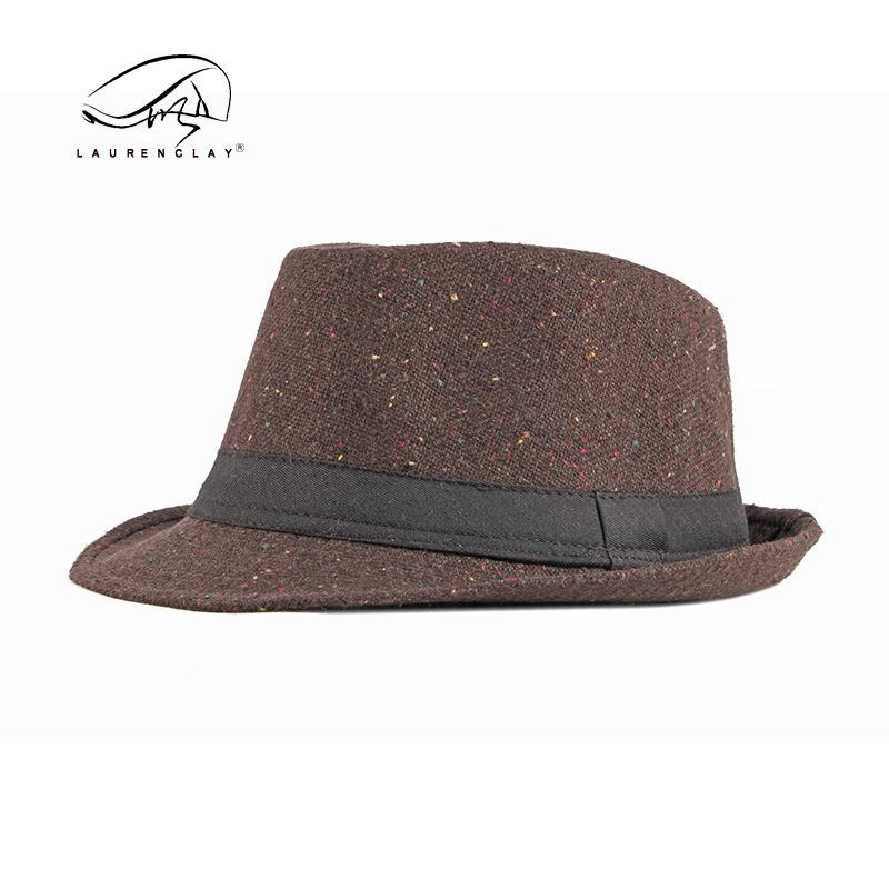 Hat Men's Autumn and Winter Thickened Fashion Top Hat Female Universal British Retro Simple Casual Versatile Jazz Hat Men