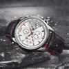 PAGANI DESIGN PD-3306 Многофункциональные водонепроницаемые спортивные мужские часы-хронограф Кожаные Кварцевые Военные часы Relogio Masculino