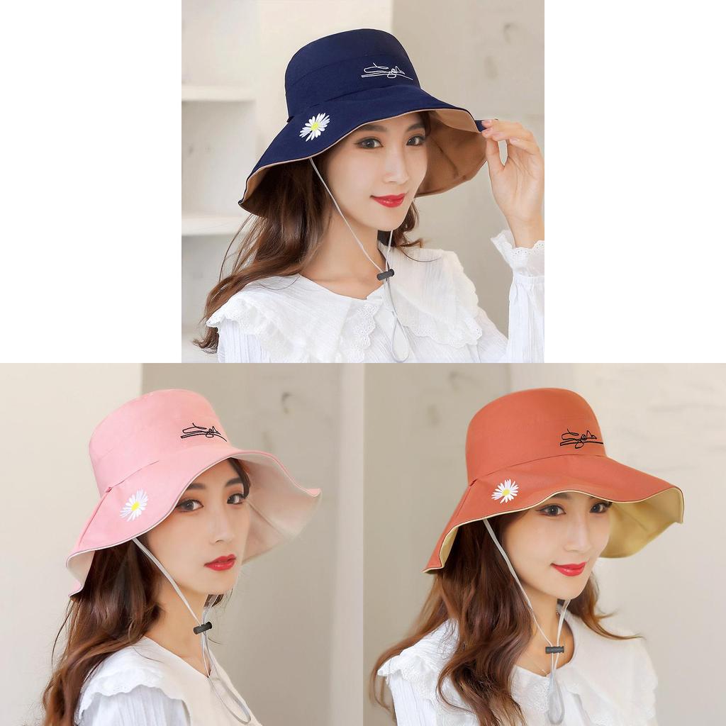 Summer Doublesided Womens Wide Brim Hat With Sun Protection For Beach Outings