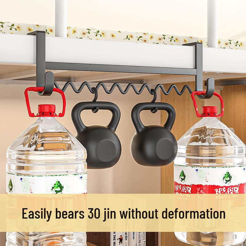 Подвесная прикроватная вешалка для одежды и крючок для хранения на верхнем/нижнем ярусе.