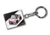 MKJP Индивидуальный брелок для ключей Toyota Copen GR LA400K Базовый: Черный цвет автомобиля: розовый