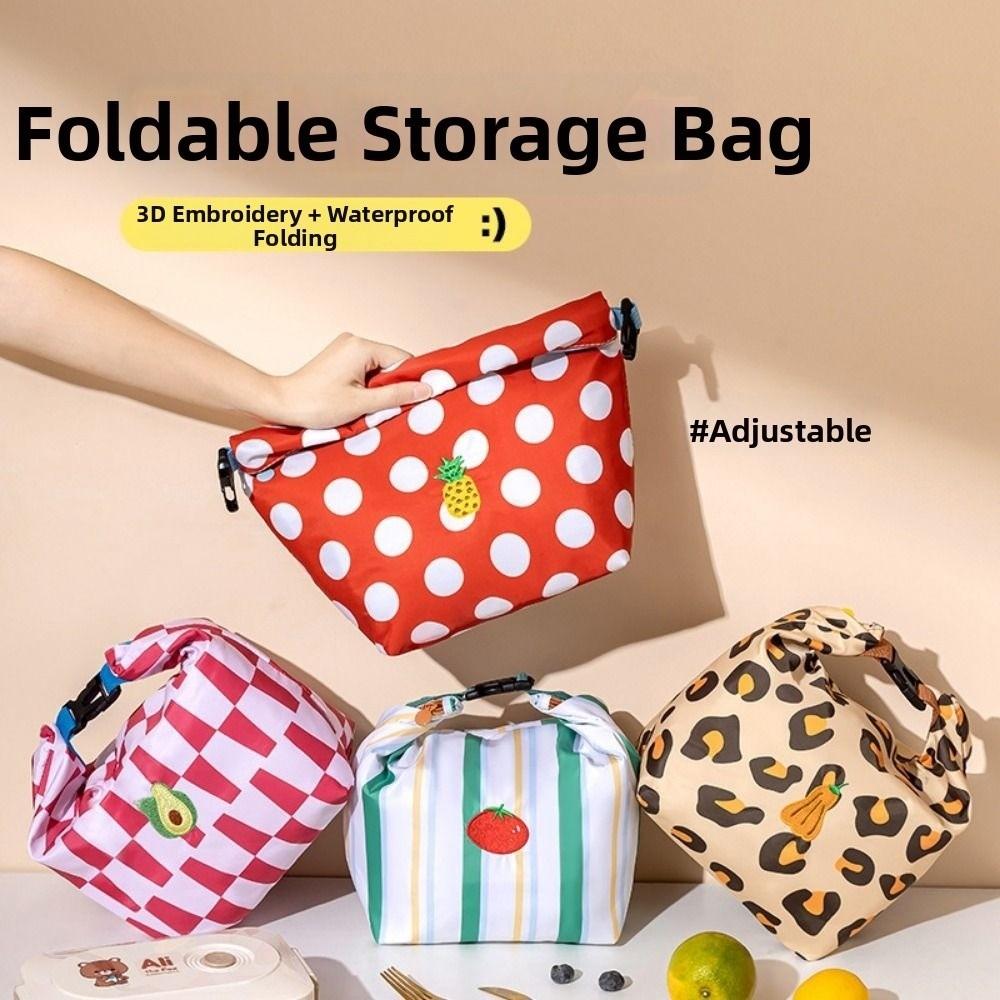 Insulated Food Box Bag Large Capacity Insulated Bag Cartoon Lunch Bag Fruit Preservation