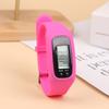 1pc LED Pedometer Bracelet Step Counter Watch 12/24H Time Display Step Counter Watch Silicone Step Tracker Fitness Watch