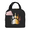 Dog Paw Pattern Lunch Bag Large Capacity Thermal Insulated Lunch Tote Lightweight Women's Lunch Box Bag for Work School Picnics