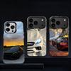 Черно-белый чехол для телефона M-Mercedess для iPhone 11, 12, 13, 14, 15, 16, 17, Pro, Max, Plus, E, Air, Mini IMD Матовый черный