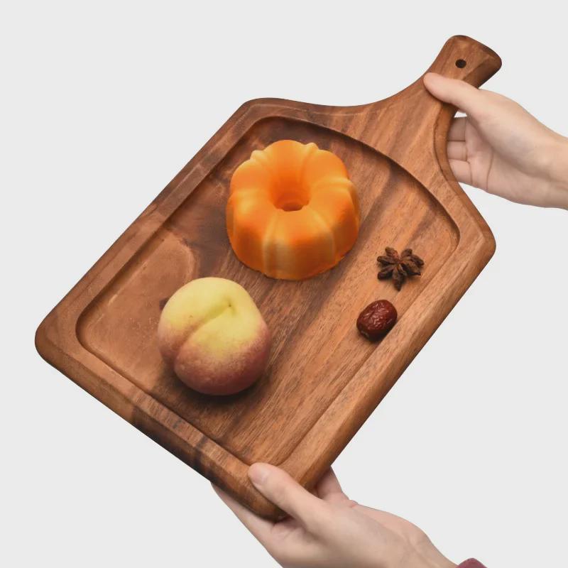 Acacia Wood Multipurpose Board: Bread, Baby Food, Fruit, Sushi, Pizza, Steak, and Cooked Foods