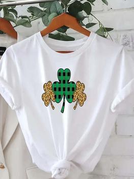 Women's St. Patrick's Day Fashion T-Shirt Women's Crewneck Casual Short Sleeve T-Shirt Summer Streetwear Tops Fashion Tees