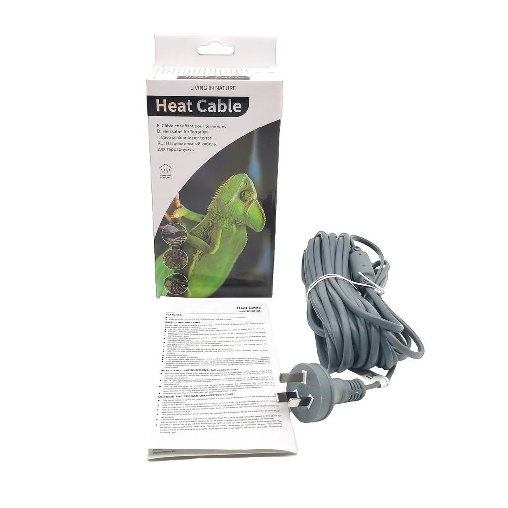 Штекер ЕС/США/Великобритании/Австралии Уход за рептилиями В аксессуарах для питомцев Водонепроницаемая силиконовая резина Греющий кабель для рептилий для обогрева террариума Дно Клетка для питомцев Рептилии Греющий коврик