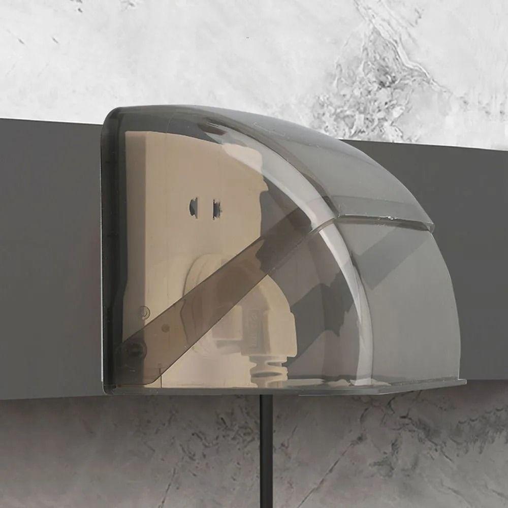 Plastic 86 Type Socket Protective Cover Stretchable Lid Switch Protection Cover  Power Outlet