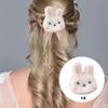 4 Pieces Bunny Furry Hair Clips Styling Clamps Slide Accessory Hairpin Plush