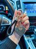 1 шт. Хрустальный шнур Глина Сердце Брелок для ключей автомобиля