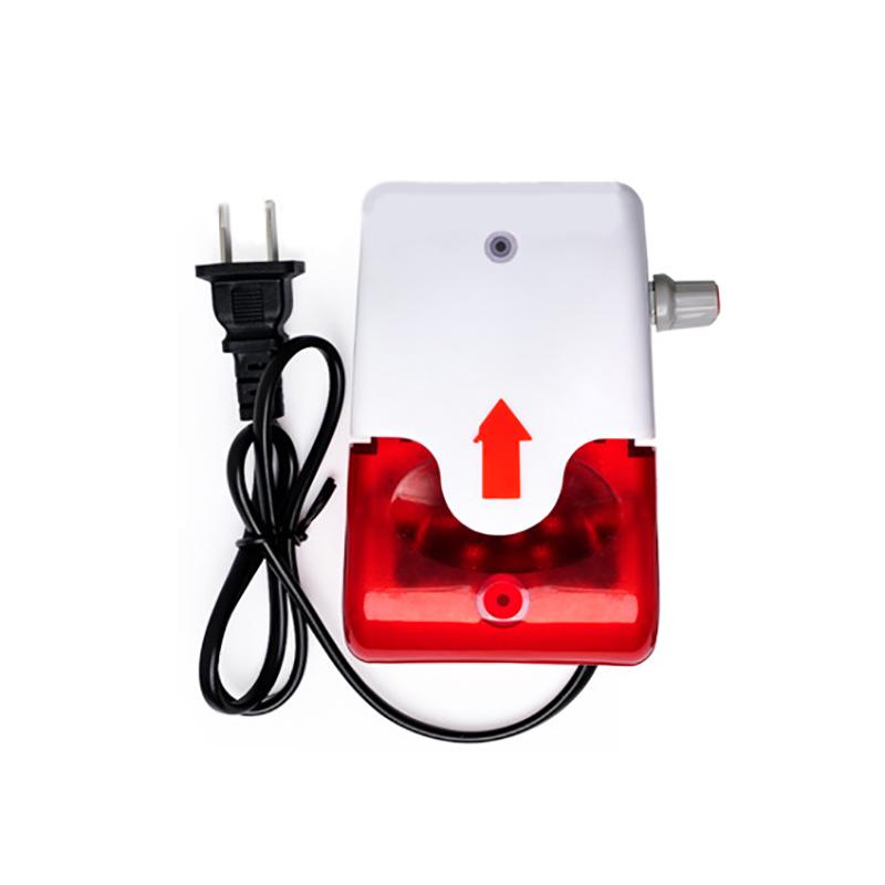 220V/380V Power Failure Alarm White 110db LED Power Cut Failure Outage Automatic Alarm Waring Siren Indicator