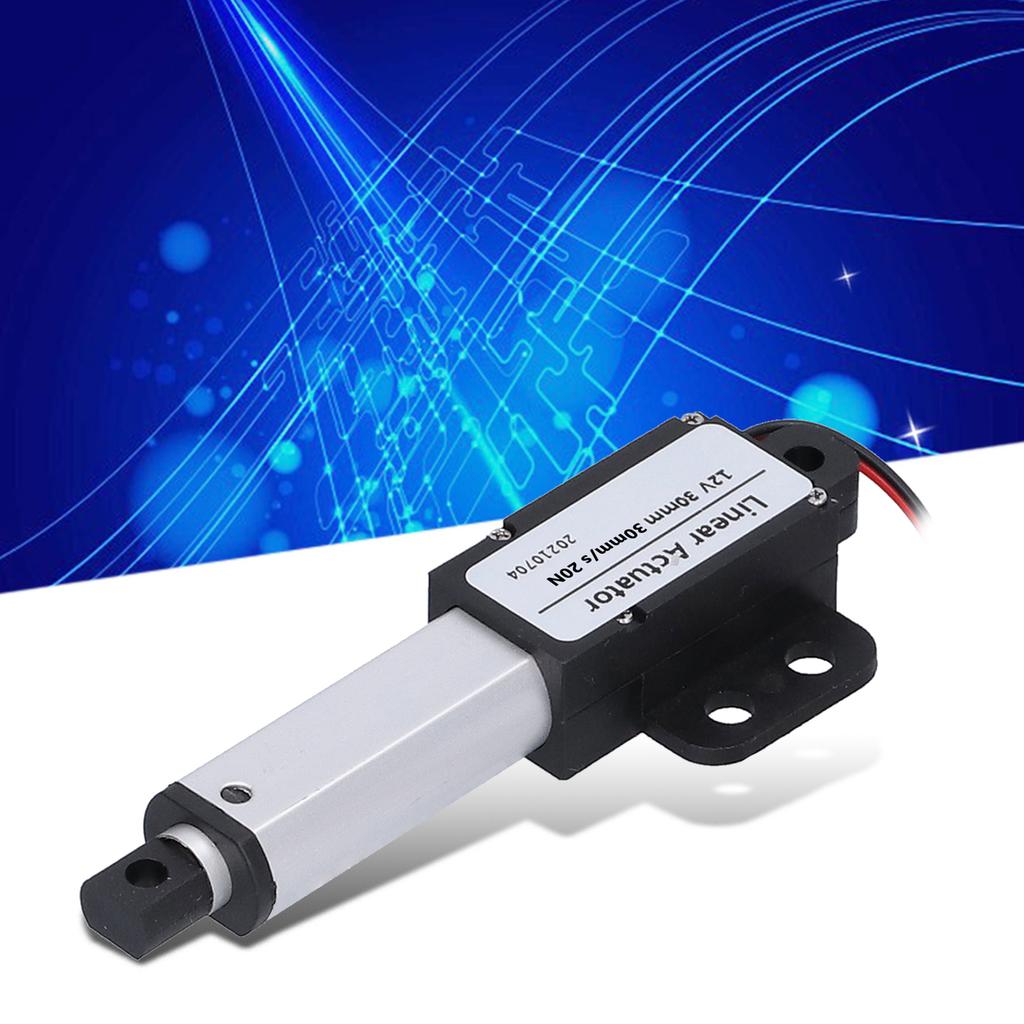 Linear Actuator 12V 30mm Stroke Low Noise Short Circuit T Type Screw Electric Linear Motion Actuator