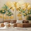 Wallpaper Golden Palms Abstract