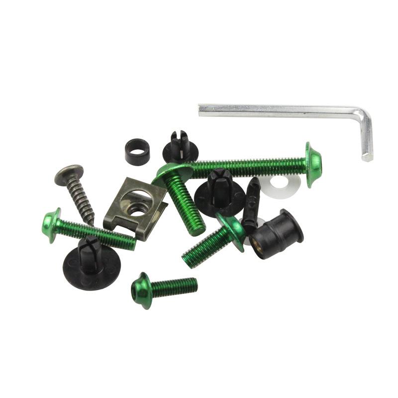 190 шт. Полный комплект болтов обтекателя для Kawasaki ZX6R ZX7R ZX9R ZX10R ZX12R ZX14R Versys 650 Ninja 650R 1000 Z750 Z1000