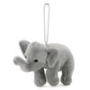 COLORATA Plush Asian Elephant Mascot (Realistic Wild Animalwith Chain) Cute Animal Keychain Doll Gift (Twice Tested) Christmas Present