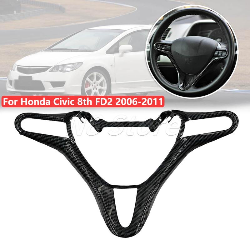 Внутренняя декоративная рамка рулевого колеса для Honda Civic 8th FD2 2006 2007 2008 2009 2010 2011