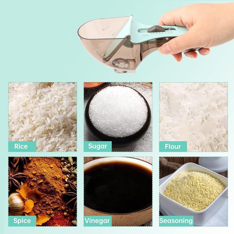 Регулируемая мерная чашка и мерная ложка Мерная чашка с ручкой Мерная ложка Для сухих и жидких ингредиентов Кухонный инструмент для выпечки