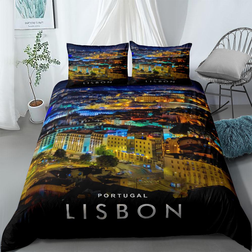 Комплект пододеяльника для исторического места Односпальный Двуспальный Королевский Размер США Твин Фул Кинг Среди Комплекта Постельного Белья