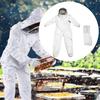 Bee Protection Suit Beekeeper Jacket Costume Ventilated with Hat Hood Gloves