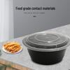 Jinmei Hewang 3500ml Disposable Round Meal Box with High Lid