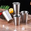 260-600ML 304 Stainless Steel Metal Cup Whisky Beer Cups White Wine Coffee Tumbler Travel Camping Mugs Drinking Coffee Tea Mug