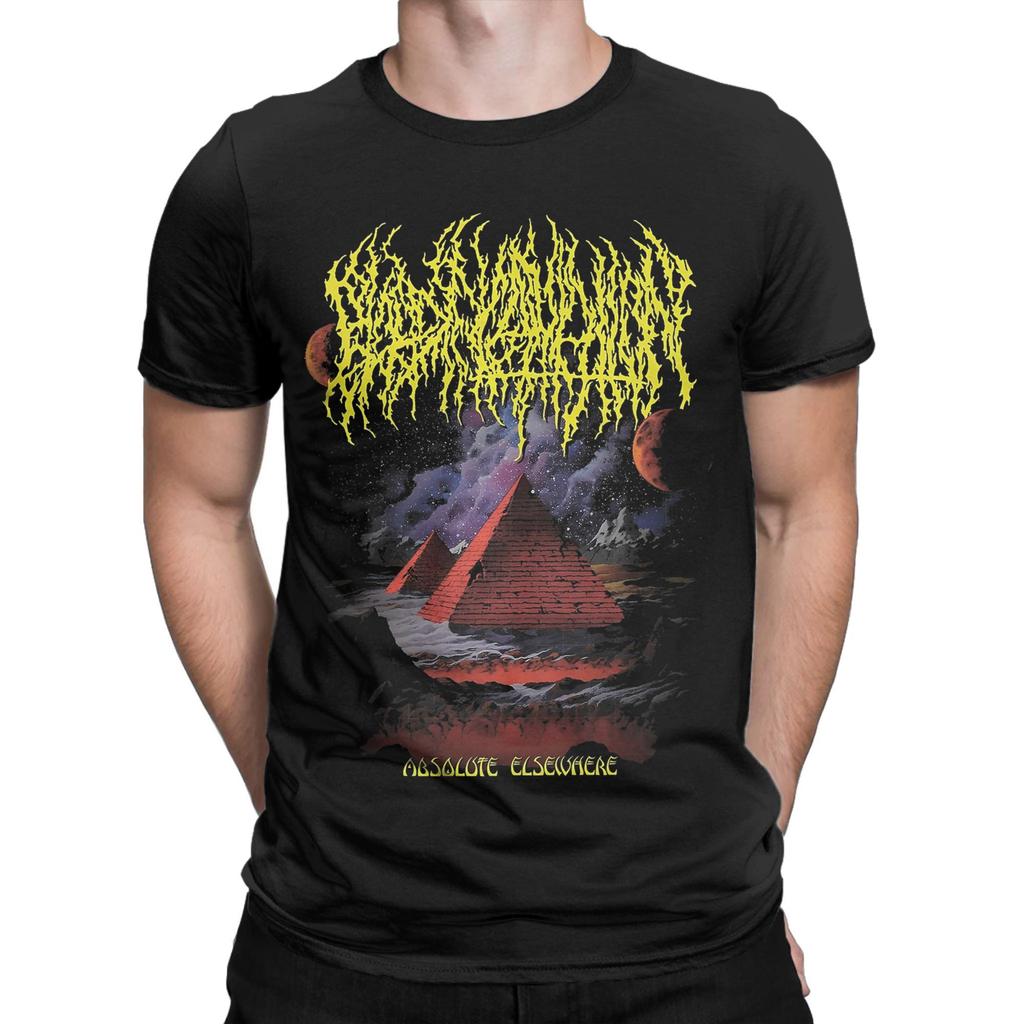Повседневные футболки с пирамидой Blood Incantation для мужчин, с круглым вырезом, из чистого хлопка, с коротким рукавом, летние топы