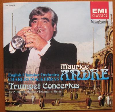 CD АНДРЕ (МАВРИКИЙ), ГЕНДЕЛЬ, АЛЬБИНОНИ, - Концерты для барочной трубы TOCE3528 Япония ОбиКлассика Б/У