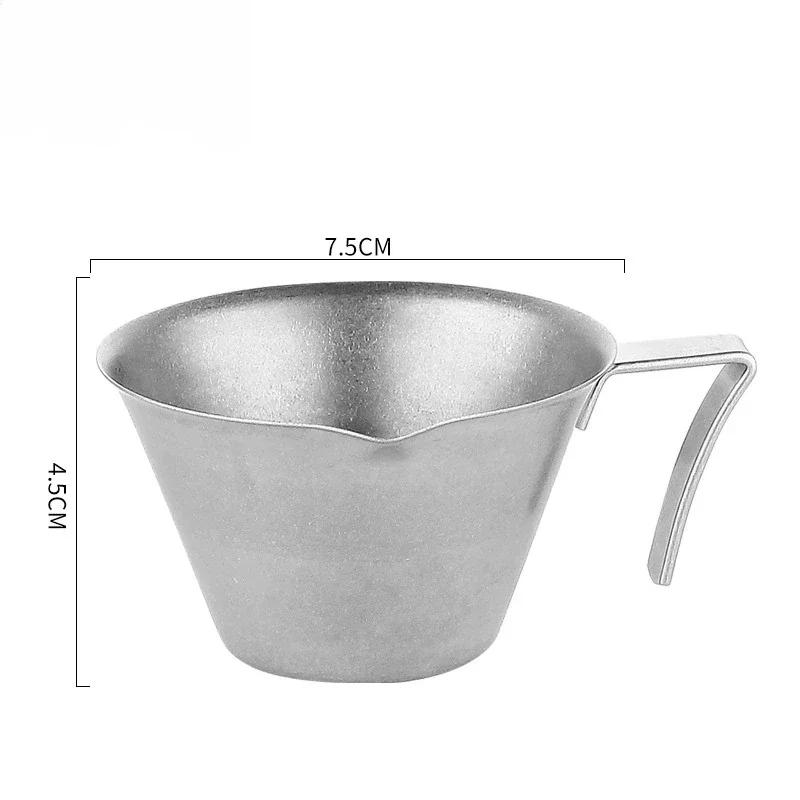 1pc Food Stainless Steel Coffee Measuring Cup,Espresso Cup Extraction Cup with Graduated,Espresso Accessories Cafe Accessories